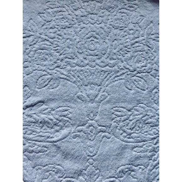 Ralph Lauren White Cotton Bath Towel Set 30" x 54" Textured Vase pattern - Picture 4 of 8